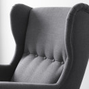 Strandmon Sillon Orejero Nordvalla Gris Oscuro  IKEA