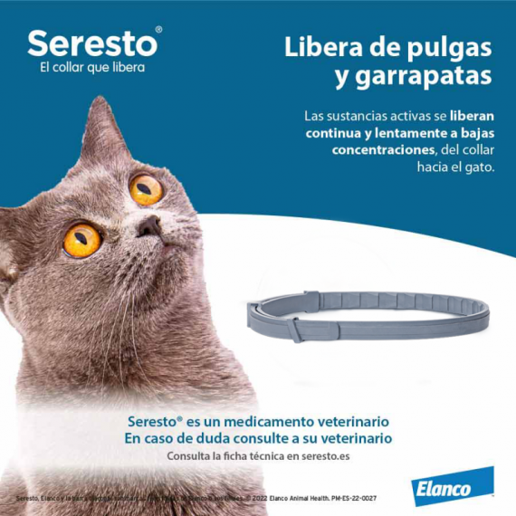 Seresto Collar Gato 38 Cm Bolsa  ELANCO