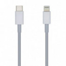 AISENS Cable Usb-c a Lightning 20 Cm Blanco