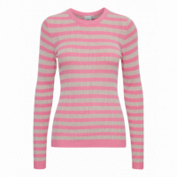 Jerséis y Sudaderas Jersey de Mujer a Rayas ICHI Mafa Chateau Rose - Guanxe Atlantic Marketplace