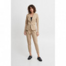 Pantalones ICHI Kate Cropped Tannin