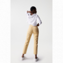 Pantalones Vaqueros de Mujer SALSA JEANS True Cropped Slim Amarillo