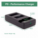 PATONA Cargador Premium Twin para Batería Fujifilm NP-W126 - Compatible con Usb-c Pd/qc 161957