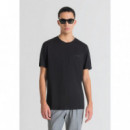 Camiseta Regular Fit de Suave Tejido de Punto de Algodón de ANTONY MORATO