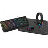 Krom Pack Kenya Gaming Pack Raton Teclado Alfombrilla Auriculares Argb  KROM GAMING