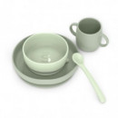 Vajilla Infantil Silicona SUAVINEX Verde