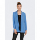 JACQUELINE DE YONG Chaquetas Mujer Blazer Largo Geggo Azure Blue