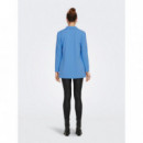 JACQUELINE DE YONG Chaquetas Mujer Blazer Largo Geggo Azure Blue