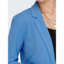 JACQUELINE DE YONG Chaquetas Mujer Blazer Largo Geggo Azure Blue