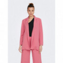 JACQUELINE DE YONG Chaquetas Mujer Blazer Largo Geggo Desert Rose