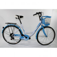 MX-03 - Bicileta Paseo Adulto Tipo Holandes Azul/blanco  RUIYUN