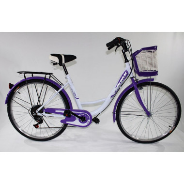 MX-03 - Bicileta Paseo Adulto Tipo Holandes Purpura/blanco  RUIYUN