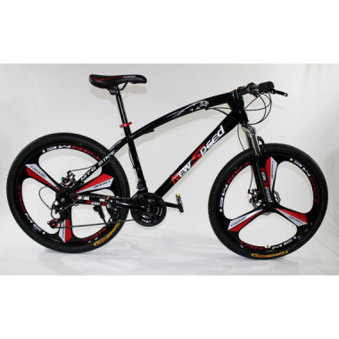 MTB-T002-C - Bicicleta Montaña Adulto Negro/rojo  NEW SPEED