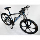 MTB-T003-C - Bicicleta Montaña Adulto Negro/azul  NEW SPEED