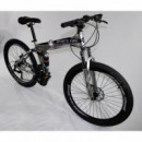 MTB-T006-R - Bicicleta Montaña Adulto Plata/negro  NEW SPEED