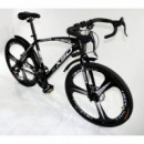 MTB-T016-C - Bicicleta Carretera Adulto Negro/blanco  NEW SPEED