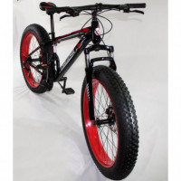 FTB-T002 - Bicicleta Fatbike Adulto Negro/rojo  NEW SPEED