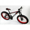 FTB-T002 - Bicicleta Fatbike Adulto Negro/rojo  NEW SPEED