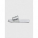 Chanclas de Estilo Pala Metalizadas de TOMMY HILFIGER