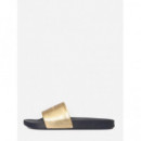 Chanclas de Estilo Pala Metalizadas de TOMMY HILFIGER