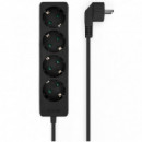 AISENS Strip 4 prises sans interrupteur/ Noir