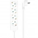 AISENS Strip 4 prises sans interrupteur / Blanc