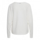 B-YOUNG Jerséis y Sudaderas Jersey de Mujer B.young Sif Off-white