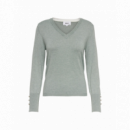 Jerséis y Sudaderas Jersey de Mujer ONLY Cuello Pico Julie Lily Pad