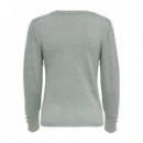 Jerséis y Sudaderas Jersey de Mujer ONLY Cuello Pico Julie Lily Pad