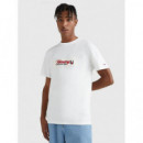 Camiseta con Logo Retro de TOMMY HILFIGER