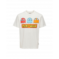 ONLY&SONS Camisetas Hombre Camiseta Pacman Cloud Dancer