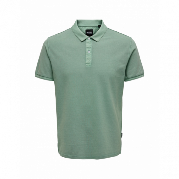 ONLY&SONS Polos Polo Only & Sons de Hombre Manga Corta Chinois Green