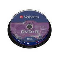 VERBATIM Dvd+r 4.7GB 16X 120MIN Bote 10
