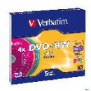 VERBATIM Dvd+rw 4,7GB Colour Pack 5
