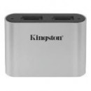 KINGSTON Lecteur de carte Microsd Workflow Type-c Noir Argent KINGSTON USB3.2 GEN1 Workflow Dual-slot Microsdhc/sdxc Uhs-ii Ca
