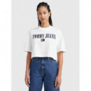 Crop Top de Manga Corta de los Archivos Tommy Jeans  TOMMY HILFIGER