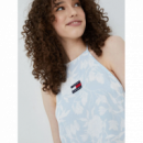 Top TOMMY JEANS Floral Celeste
