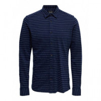 Camisa Only&Sons azul marina