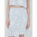 Falda TOMMY JEANS Floral Celeste