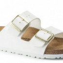 Calzado BIRKENSTOCK Arizona Birko-flor Esmaltado Patent White