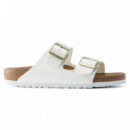 Calzado BIRKENSTOCK Arizona Birko-flor Esmaltado Patent White
