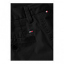 Bermuda TOMMY JEANS Tipo Chino Negra Pb