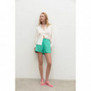 Pantalones ECOALF de Mujer Cortos Piave Peppermint