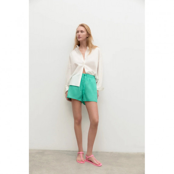 Pantalones ECOALF de Mujer Cortos Piave Peppermint