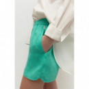 Pantalones ECOALF de Mujer Cortos Piave Peppermint