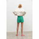 Pantalones ECOALF de Mujer Cortos Piave Peppermint