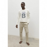 Jerséis y Sudaderas Sudadera ECOALF de Hombre Great B Blanca
