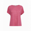 B-YOUNG Camisetas Mujer Camiseta B.young Sakia Bat Raspberry Rose