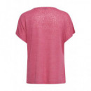 B-YOUNG Camisetas Mujer Camiseta B.young Sakia Bat Raspberry Rose