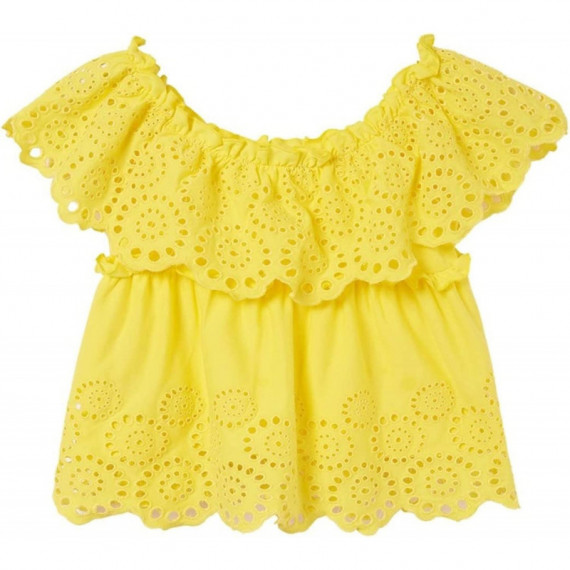 Blusa Niña Amarilla Volantes MAYORAL